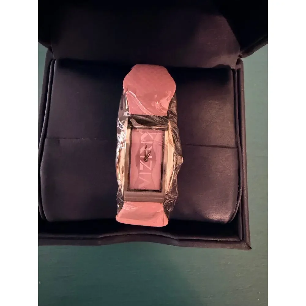 Vintage Y2K Krizia pink and silver watch New